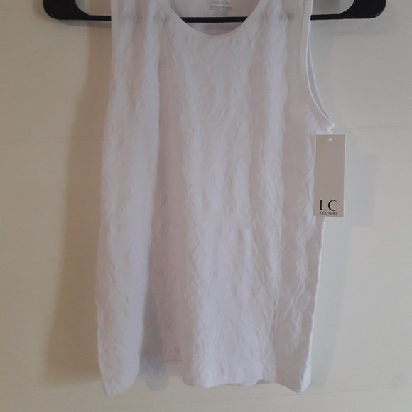 LC Couture sleeveless top. Size: Small. New with tags - white - Picture 3 of 8